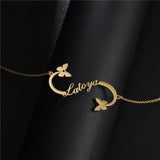 Personalized Stainless Steel Arabic Name Custom Necklaces For Women Men Gold Color Chain Lover Necklace Jewelry
