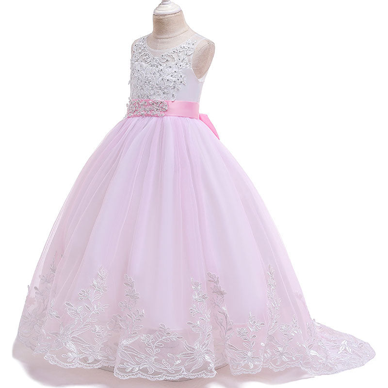 Qfdian Party gifts Elegant Christmas Princess summer Dress 6-14 Years Kids Dresses For Girls New Year Party Costume Communion Children Clothes