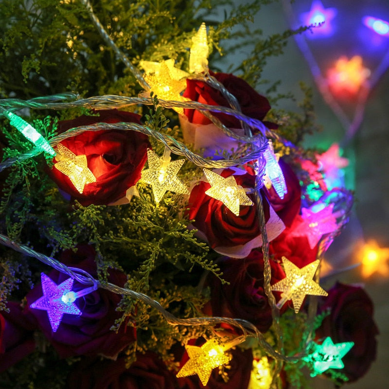 Qfdian  Christmas 1/3/6m Led String Lights Christmas Garland Christmas Decorations for Home New Year Adornos De Navidad Home Decor Natal Noel