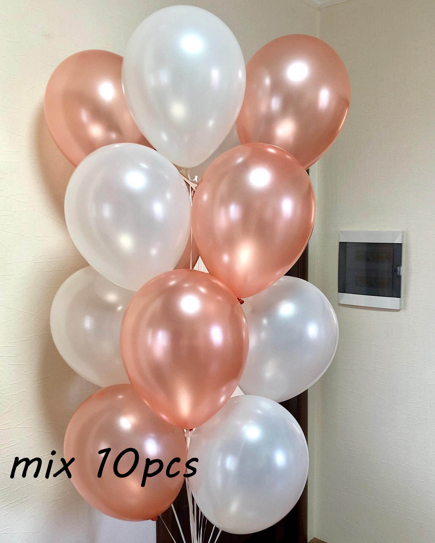 Qfdian Party decoration hot sale new Rose Gold Happy Birthday Party Decor Balloons Chrome Air Helium Balloon Baby Shower 18 25 30th Birthday Anniversary Decorations