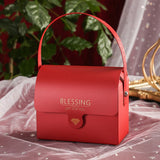 Qfdian Party decoration High-end red Chinese gift box Wedding gifts for guests Chocolate Treat Candy Gift Bag Christmas Baby Shower Birthday Party box