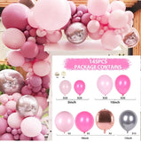 Qfdian Party decoration hot sale new Rose Apricot Balloon Garland Arch Kit Wedding birthday party decoration kids Confetti Latex Balloons Baby Shower Decor