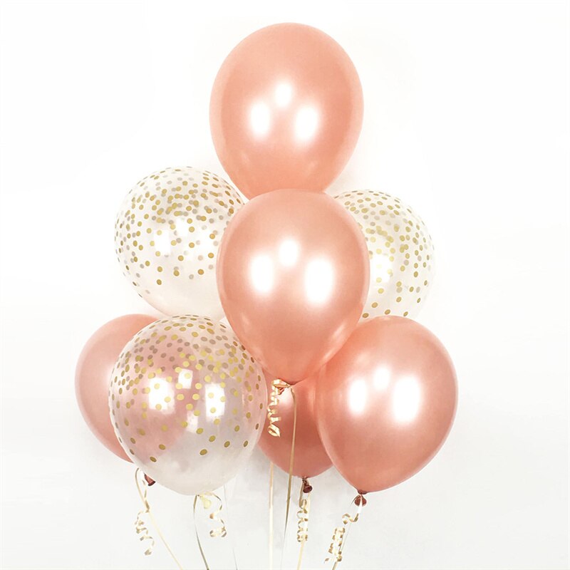 Qfdian valentines day gifts for her 20pcs 12inch Chrome Metallic Latex Balloons Pearl Balloons Birthday Party Decorations Wedding Decoration Baby Shower Supplies