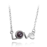 Qfdian valentines day decorations for the home Present Gift Wife Supply Romantic Engagement Heart Languages Says Necklace Valentines Christmas Girlfriend You Anniversary Love