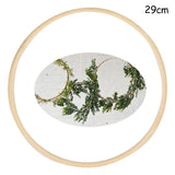 Qfdian Christmas 10-40cm Gold Iron Metal Ring Hoop Wreath Garland Floral Wreath For Home DIY Handmade Door Hanging Wedding Decoration Baby Shower