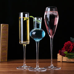 Qfdian Party gifts Party decoration hot sale new Lead-free Crysta glass cup Champagne Flutes Serial Red Wine Glasses Cocktail Glass Goblet Birthday wedding Gifts Cup 2pcs