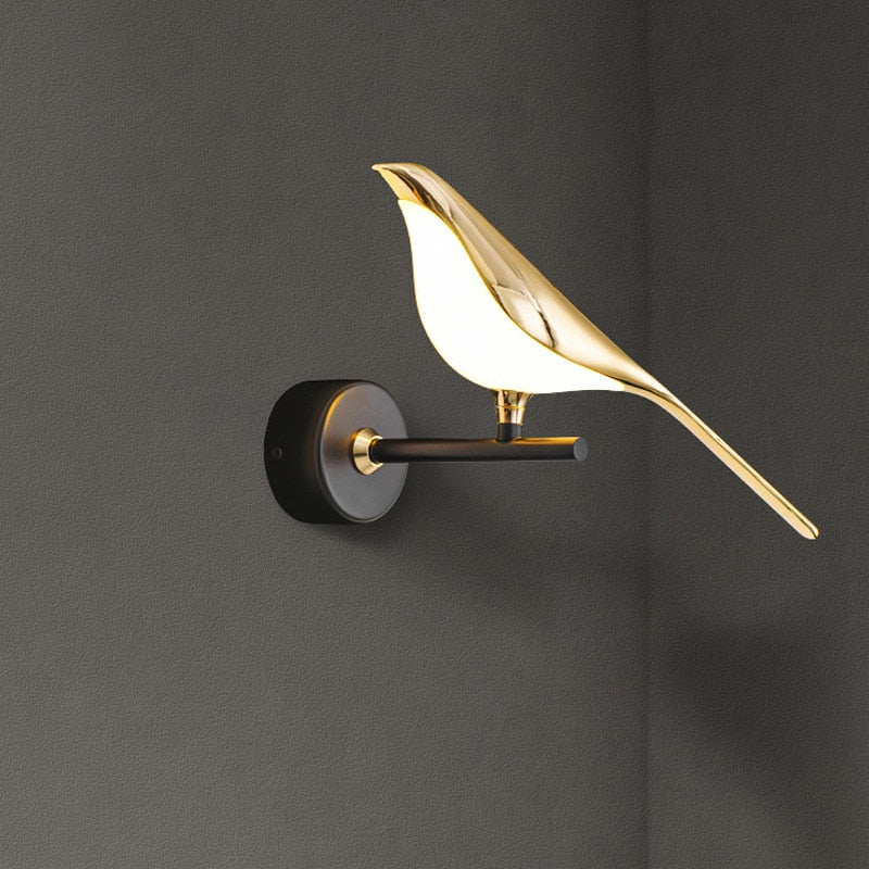 Modern Simplicity LED wall lamp Magpie bird model Light sconce light indoor lighting home kitchen bedside bedroom living room