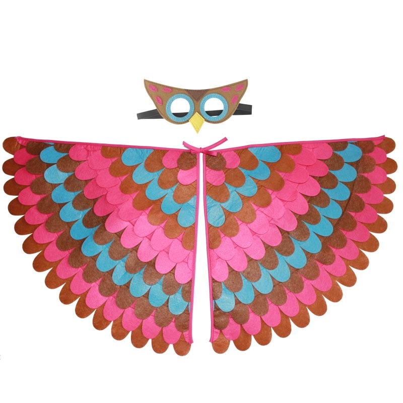 Qfdian halloween decorations halloween costumes halloween gift Kids Animal Costume Birds Felt Wings Fun Cosplay Halloween Costumes Butterfly Wing