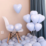 Qfdian Party decoration 50pcs love heart ruby red latex balloons Inflatable air helium balloon valentine's day marriage wedding party decor supplies