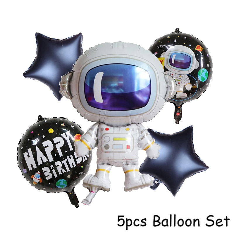 Qfdian home decor hot sale new Outer Space Party LED Lights Astronaut Rocket Mars Spaceship String Light Galaxy Solar System Party Boy First Birthday Supplies