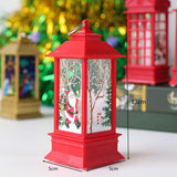 Qfdian valentines day gifts for her Santa Claus Snowman Lantern Light Merry Christmas Decor for Home Christmas Tree Ornaments Xmas Gifts Navidad New Year
