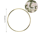 Qfdian Christmas 10-40cm Gold Iron Metal Ring Hoop Wreath Garland Floral Wreath For Home DIY Handmade Door Hanging Wedding Decoration Baby Shower
