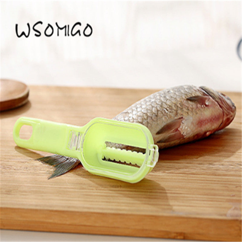 Qfdian kitchen supplies hot sale New Kitchen Accessories Cozinha Fish Scale Remover Knife Cleaning Peeler Practical Kitchen Supplies Cooking Home Gadgets