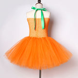 Qfdian halloween decorations halloween costumes Pumpkin Dresses for Baby Girls Tutu Dress with Witch Hat Halloween Costume for Kids Girl Pumpkin Clothes for Carnival Party