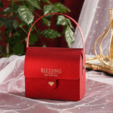 Qfdian Party decoration High-end red Chinese gift box Wedding gifts for guests Chocolate Treat Candy Gift Bag Christmas Baby Shower Birthday Party box