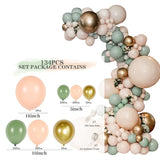 Qfdian Party decoration hot sale new Rose Apricot Balloon Garland Arch Kit Wedding birthday party decoration kids Confetti Latex Balloons Baby Shower Decor