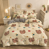 Qfdian father's day gifts Home Textiles Solid Color Velvet Duvet Cover for Household Winter Warmth Thick Bedding Set Bedroom Set Twin Queen Duvet Cover