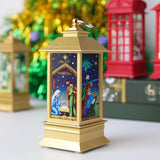 Qfdian valentines day gifts for her Santa Claus Snowman Lantern Light Merry Christmas Decor for Home Christmas Tree Ornaments Xmas Gifts Navidad New Year