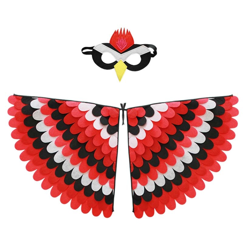 Qfdian halloween decorations halloween costumes halloween gift Kids Animal Costume Birds Felt Wings Fun Cosplay Halloween Costumes Butterfly Wing