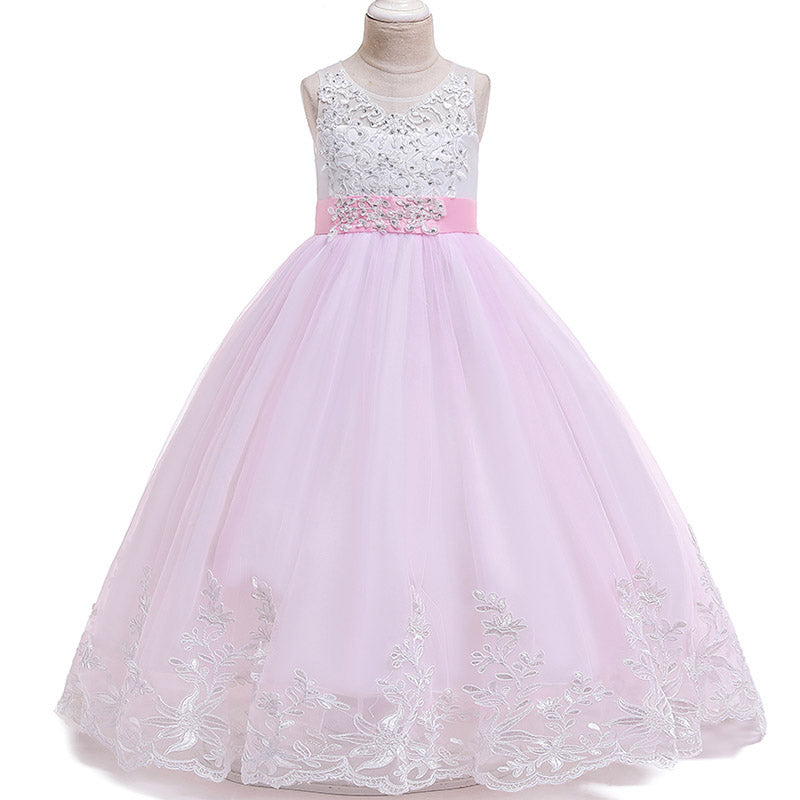 Qfdian Party gifts Elegant Christmas Princess summer Dress 6-14 Years Kids Dresses For Girls New Year Party Costume Communion Children Clothes