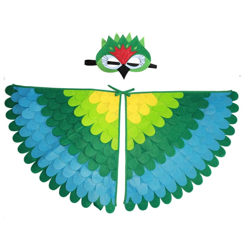 Qfdian halloween decorations halloween costumes halloween gift Kids Animal Costume Birds Felt Wings Fun Cosplay Halloween Costumes Butterfly Wing