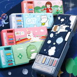 Qfdian Pencil Cases Case Material Escolar Unicorn Kawaii Estuche Stationery School Supplies Trousse Scolaire Cute Multifunction Pen Box