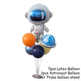 Qfdian home decor hot sale new Outer Space Party LED Lights Astronaut Rocket Mars Spaceship String Light Galaxy Solar System Party Boy First Birthday Supplies