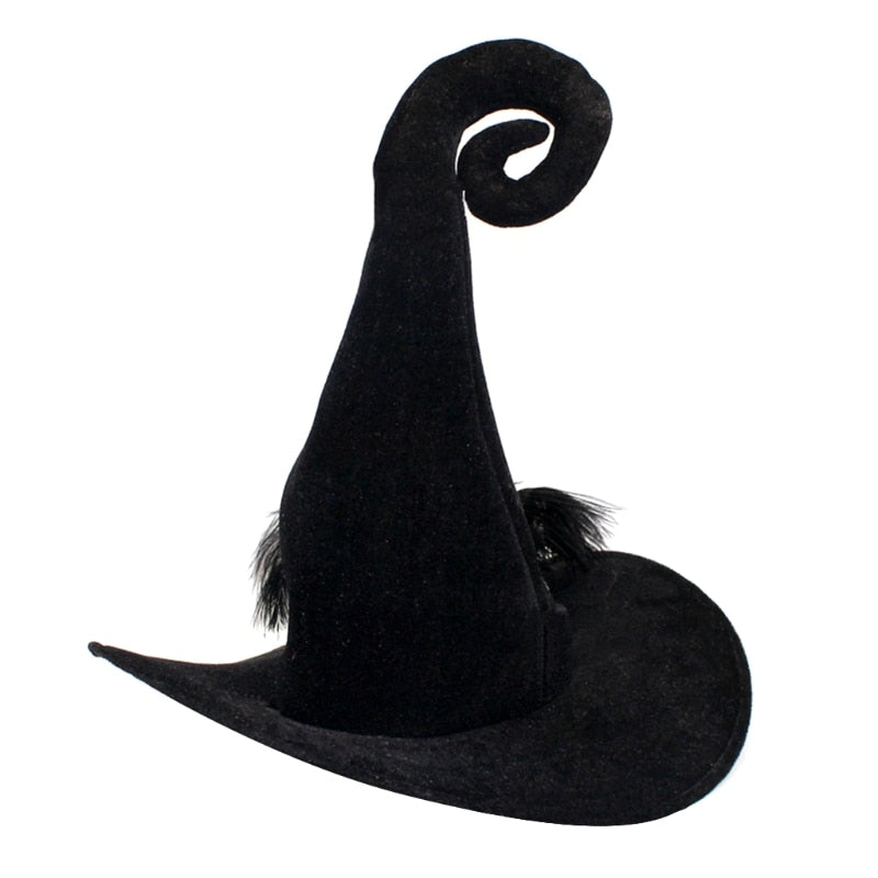 Qfdian halloween decorations halloween costumes halloween gift Halloween Halloween Witch Wizard Hat Party Costume Headgear Devil Cap Cosplay Props Decoration Accessories for Adult Women Men