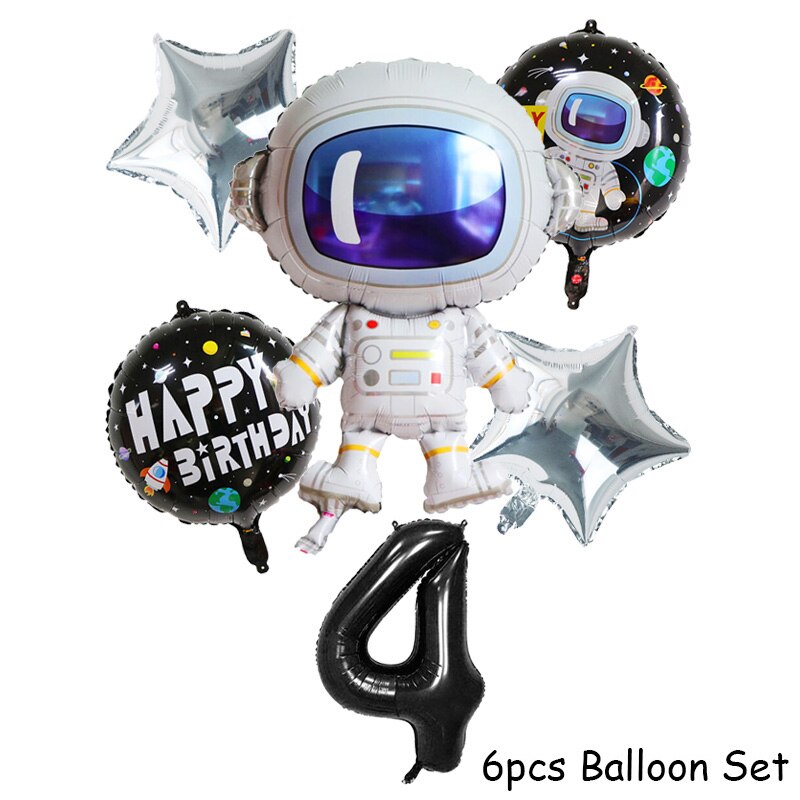 Qfdian home decor hot sale new Outer Space Party LED Lights Astronaut Rocket Mars Spaceship String Light Galaxy Solar System Party Boy First Birthday Supplies