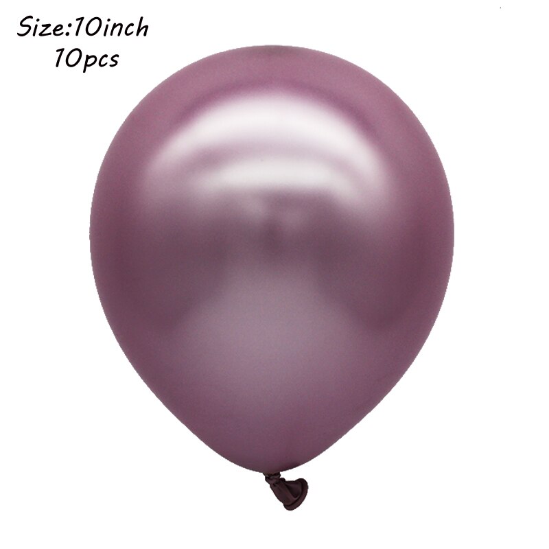 Qfdian Party gifts Party decoration hot sale new hot sale new Rose Gold Silver Chrome Metallic Balloons Birthday Party Decor Confetti Latex Balloon Wedding Decorations Baby Shower Air Globos