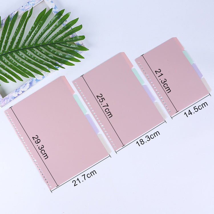 Qfdian Loose Leaf Notebook A4/A5/B5 Replaceable Refill Planner BUJO 6 styles Available Office School Supplies Stationery