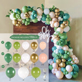 Qfdian Party decoration hot sale new Rose Apricot Balloon Garland Arch Kit Wedding birthday party decoration kids Confetti Latex Balloons Baby Shower Decor