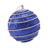 Qfdian valentines day decorations for the home hot sale new  8CM flower Wreath Decoration Christmas Home Decor Christmas Rhinestone Glitter Baubles Ball Xmas Tree Ornament #66