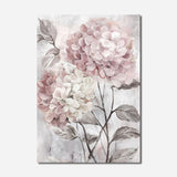 Qfdian Christmas decorations Watercolor Pink Flowers Poster Wall Art Canvas Painting Modern Home Decor Nordic Print Wall Pictures for Living Room Decoration