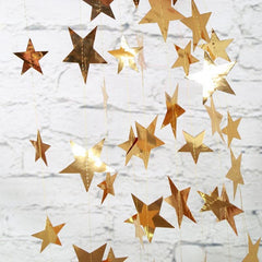 Qfdian Christmas decor ideas 4M Snowflake Star Tree Shape Paper Garland Christmas Decoration for Home Noel Navidad Tree Ornaments Xmas New Year Party Decor