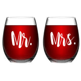 Qfdian Party gifts Party decoration hot sale new Personalized Drinkware Stemless Wine Glass 15 Oz. Perfect Dog Cat Lover Gift for Him Her Laser Engraved Drinking Alone Dog R2009