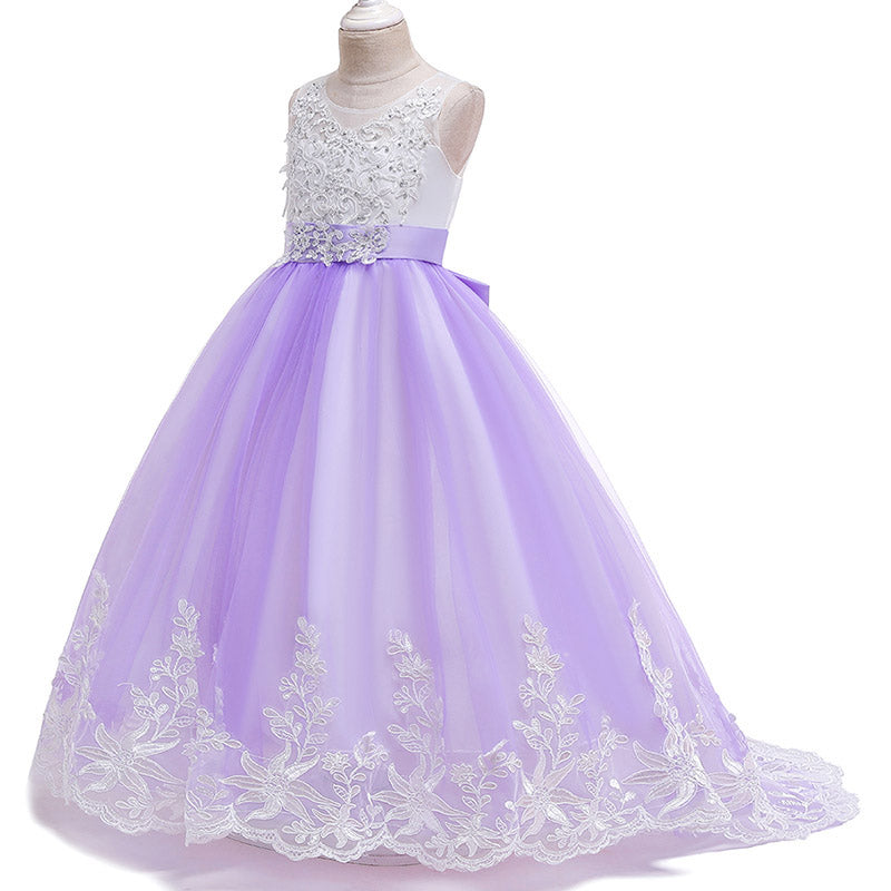 Qfdian Party gifts Elegant Christmas Princess summer Dress 6-14 Years Kids Dresses For Girls New Year Party Costume Communion Children Clothes