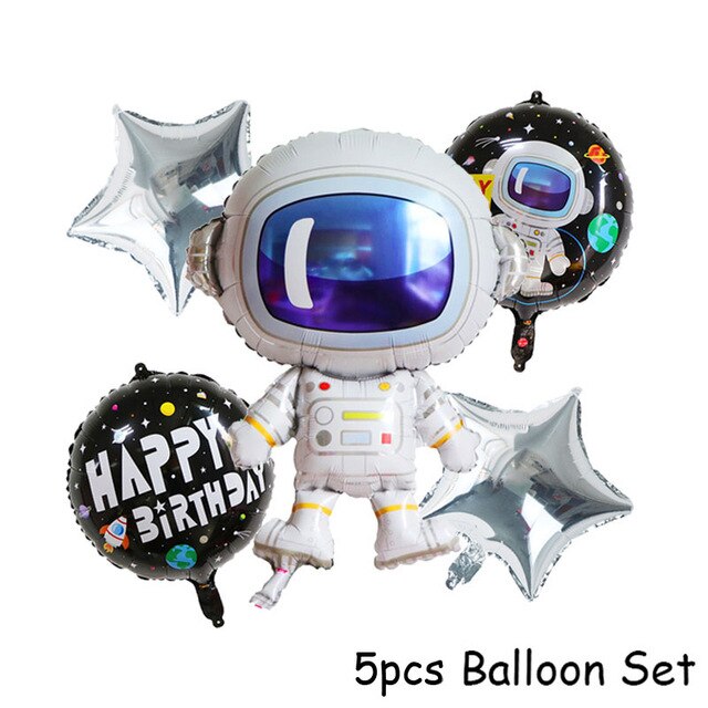 Qfdian home decor hot sale new Outer Space Party LED Lights Astronaut Rocket Mars Spaceship String Light Galaxy Solar System Party Boy First Birthday Supplies