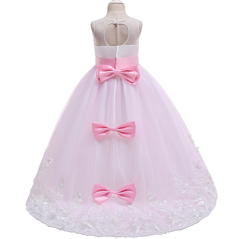 Qfdian Party gifts Elegant Christmas Princess summer Dress 6-14 Years Kids Dresses For Girls New Year Party Costume Communion Children Clothes