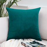 Qfdian Cozy apartment aesthetic valentines day decoration Solid Color Velvet Pillowcases Soft Cushion Covers Square Decorative Pillows For Sofa Bed Car Home Throw Pillow Christmas Gift
