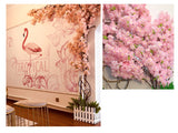 Qfdian wedding decorations hot sale new 20PCS Cherry Blossom Flower Branch High Quality Lifelike Fake Flower DIY Home Party Decoration Wedding Arch Decoration