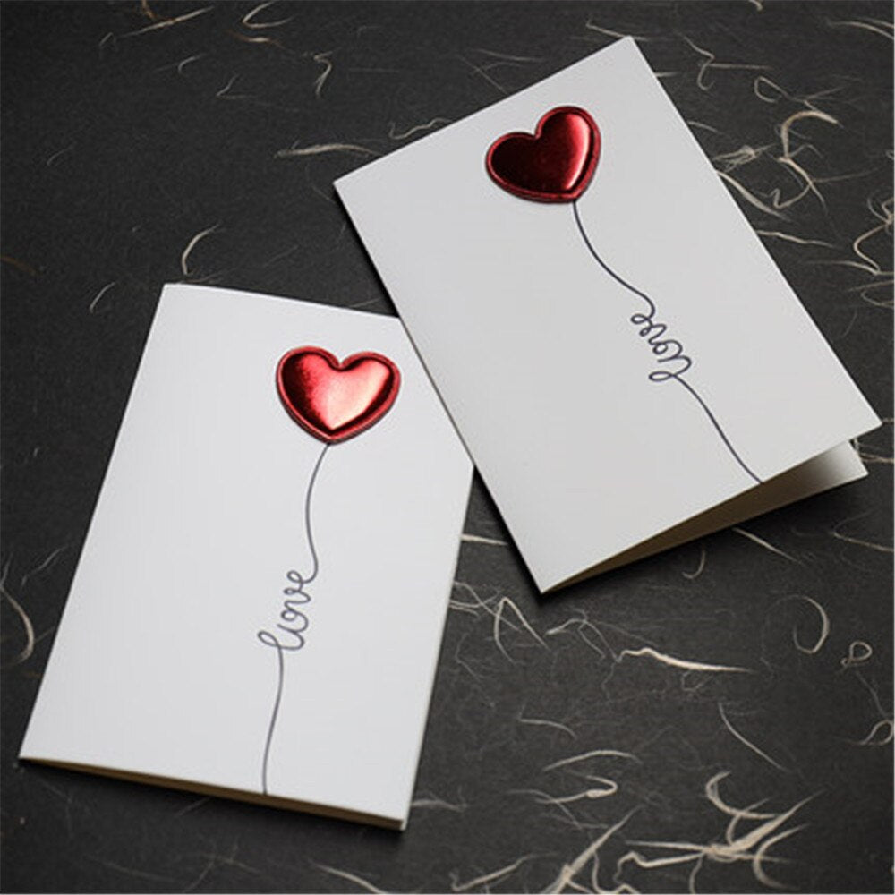 3pcs/lot Cards Valentines Day Gift Love Postcard Wedding Invitation Greeting Cards Anniversary For Her Valentines Day Gift Card