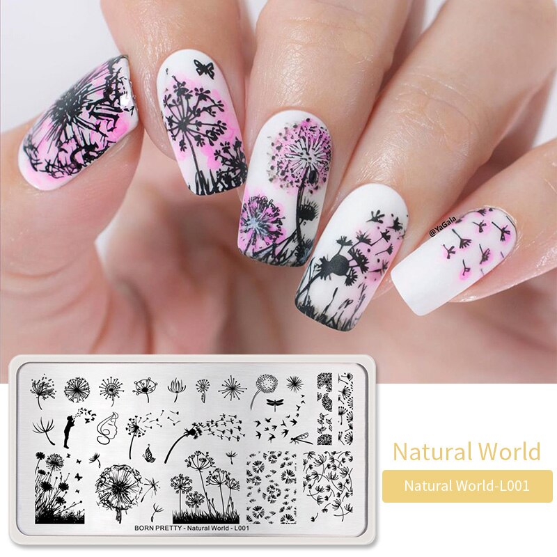 Qfdian Valentine Day Nail Stamping Plates Heart Love Animal Artist Stamping Template Nail Design Stencil Tools Manicure