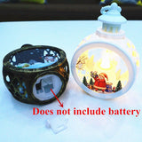 Qfdian valentines day gifts for her Santa Claus Snowman Lantern Light Merry Christmas Decor for Home Christmas Tree Ornaments Xmas Gifts Navidad New Year