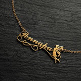 Personalized Stainless Steel Arabic Name Custom Necklaces For Women Men Gold Color Chain Lover Necklace Jewelry