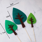 Qfdian Party decoration hot sale new Cake  topper Birthday party decorations tree hedgehog a swing  cake topper Hawaiian Summer Wedding Party