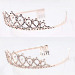 Qfdian Party decoration valentines day 18 30 40 50 60 Happy Birthday Girl Queen Sash Crystal Crown Headband Birthday Party Decoration Adult Anniversary Party Ornaments