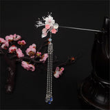 Qfdian gifts for women hot sale new HANFU Peony Flowers Hanfu Traditional Flower Hairpin Classic Hair Stick Elegant Women Elegant Hanfu Hair Accessories Women's Gifts