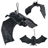 Qfdian halloween decorations halloween costumes halloween gift1pc Lifelike Fake Bat Halloween Hanging Decoration Haunted House Horror Props Halloween Party DIY Ornament Soft Bat Kids Toy