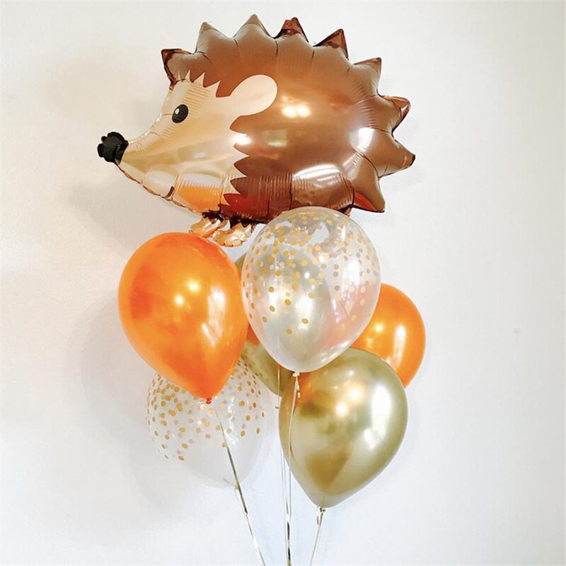 Qfdian Party decoration 1 set Jungle Safari Birthday Party Decorations Balloons Cartoon Animal Fox Foil Ballons Kids Anniversaire Supplies Baby Shower